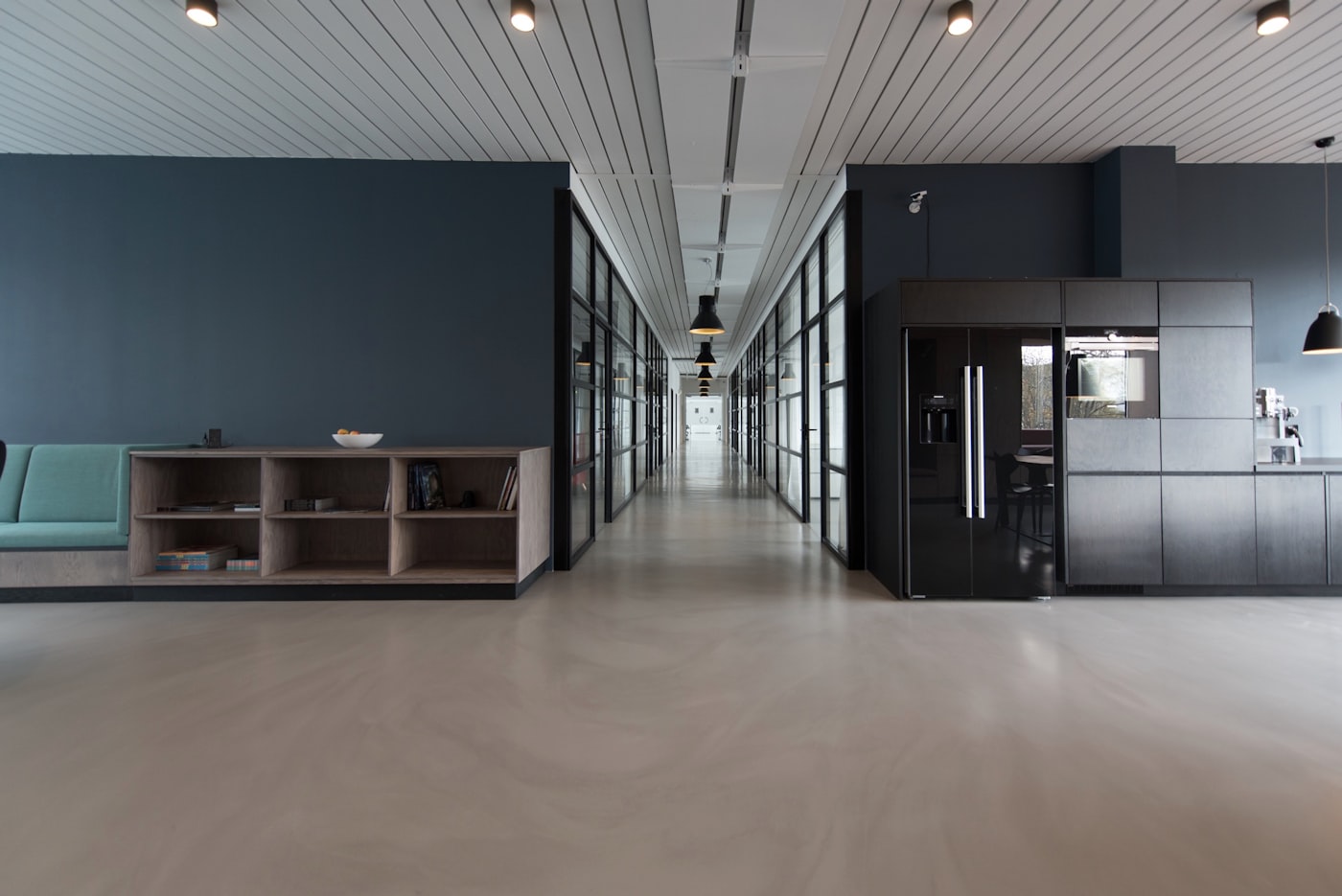 Modern corporate office workspace